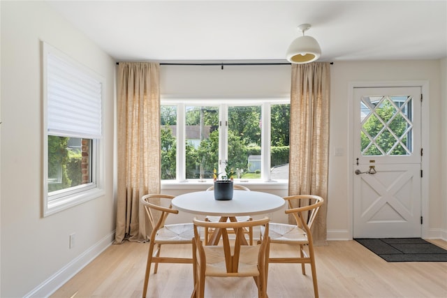 1 Saunders St, Hastings-On-Hudson, NY 10706 - dining space featuring light wood-type flooring