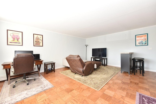 101 Lincoln Ave Unit 3K, Mineola, NY 11501 - office space with crown molding and baseboards