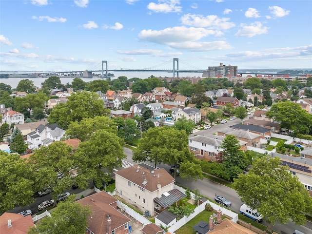 154-70 11th Ave, Beechhurst, NY 11357 - aerial view of residential area with a notable bridge and a large body of water