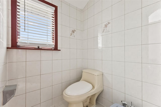 154-70 11th Ave, Beechhurst, NY 11357 - bathroom with tile walls and a bidet