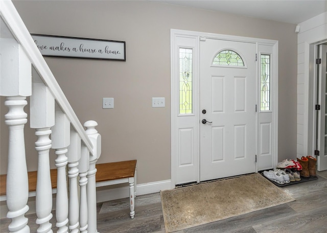 7 Glen Ct, Pawling, NY 12564 - entryway with wood finished floors and stairway