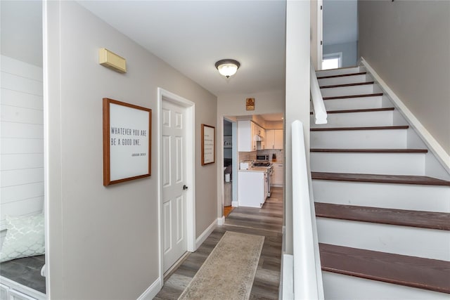 7 Glen Ct, Pawling, NY 12564 - staircase with wood finished floors and baseboards