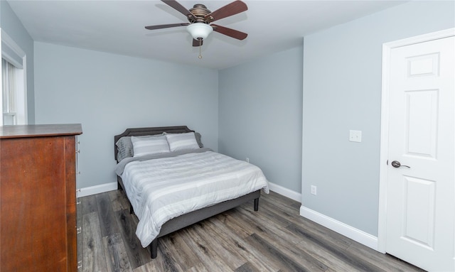 7 Glen Ct, Pawling, NY 12564 - bedroom featuring dark wood-style floors and a ceiling fan