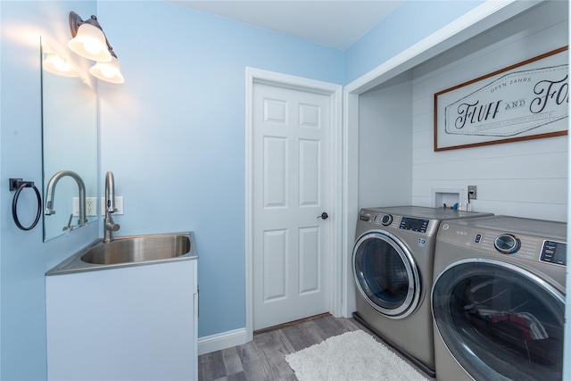 7 Glen Ct, Pawling, NY 12564 - laundry area featuring independent washer and dryer and wood finished floors