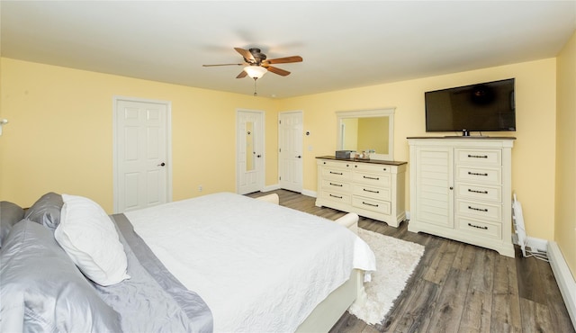 7 Glen Ct, Pawling, NY 12564 - bedroom featuring dark wood-type flooring and a ceiling fan