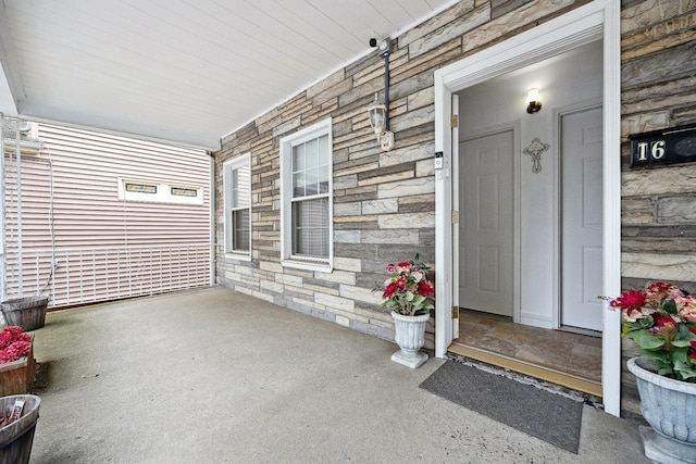 1639 Hone Ave, Bronx, NY 10461 - entrance to property with stone siding and covered porch