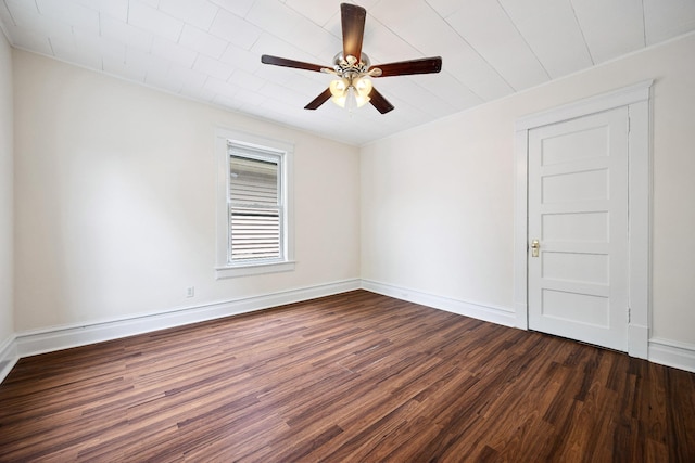 1639 Hone Ave, Bronx, NY 10461 - spare room featuring dark wood finished floors and a ceiling fan