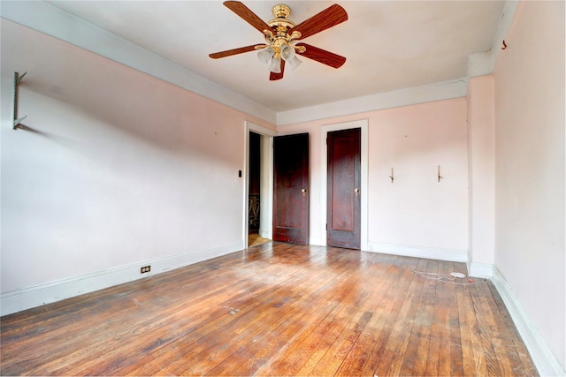 7914 Elks Rd, Elmhurst, NY 11373 - unfurnished room featuring ceiling fan and hardwood / wood-style flooring