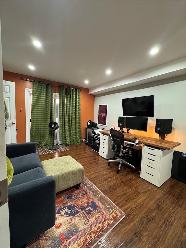 4406 Murdock Ave, Bronx, NY 10466 - office space featuring dark wood-type flooring and recessed lighting