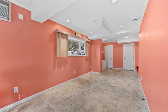 159 Branch Ave, Freeport, NY 11520 - unfurnished room with crown molding and recessed lighting