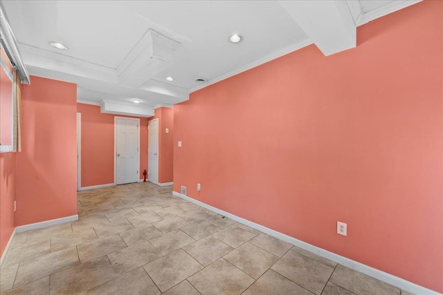 159 Branch Ave, Freeport, NY 11520 - unfurnished room with recessed lighting and crown molding