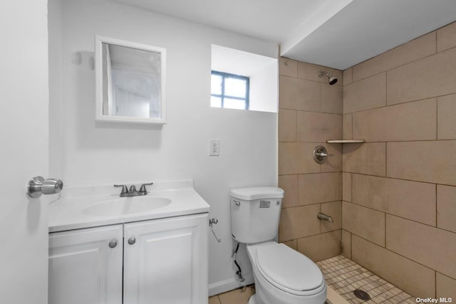 20-12 120th St, College Point, NY 11356 - full bathroom featuring vanity and tiled shower