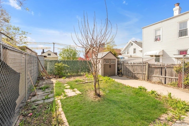 20-12 120th St, College Point, NY 11356 - fenced backyard with a storage unit