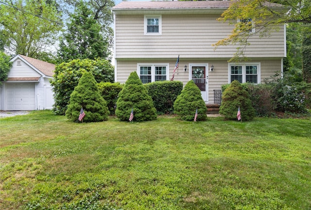 12 Greentree Ct, Northport, NY 11768 - back of house featuring a lawn