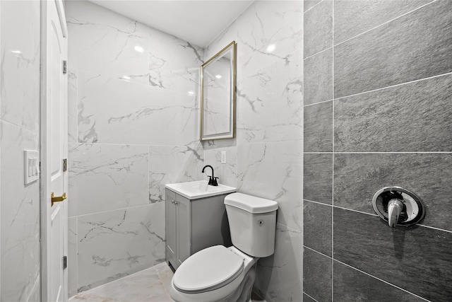 24-08 97th St, East Elmhurst, NY 11369 - bathroom with vanity and tile walls