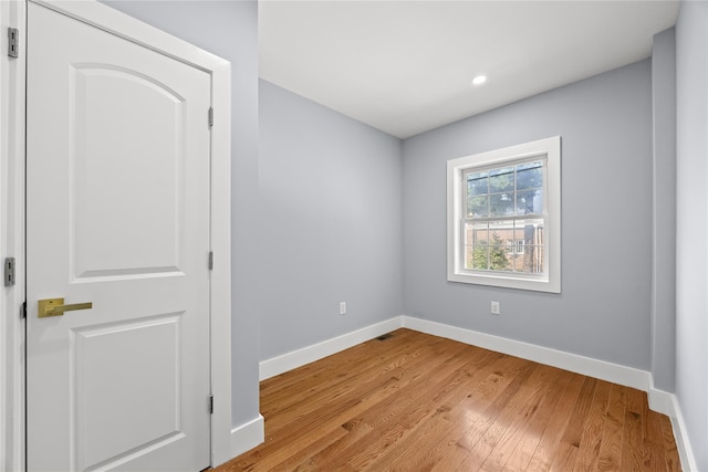 24-08 97th St, East Elmhurst, NY 11369 - spare room with light wood-style floors and recessed lighting