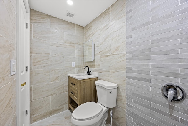 24-08 97th St, East Elmhurst, NY 11369 - bathroom with tile walls and vanity
