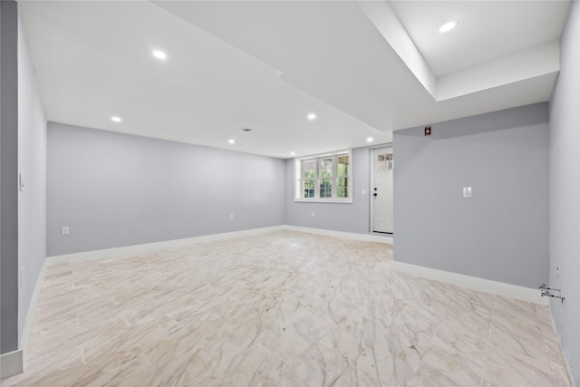 24-08 97th St, East Elmhurst, NY 11369 - empty room featuring recessed lighting and baseboards