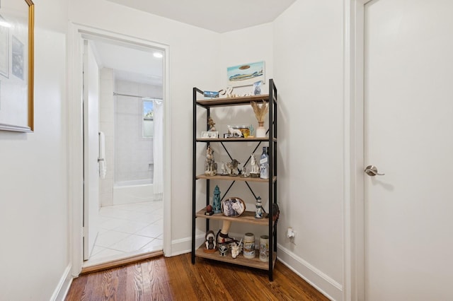 102 S Village Ave Unit 3A, Rockville Centre, NY 11570 - hall featuring wood finished floors