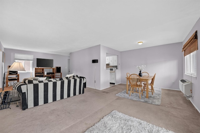 17 Village Park Dr Unit 3A, Fishkill, NY 12524 - living area with healthy amount of natural light, carpet floors, and an AC wall unit