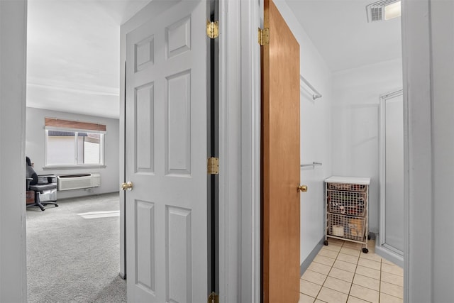 17 Village Park Dr Unit 3A, Fishkill, NY 12524 - hall featuring a wall unit AC and light tile patterned floors