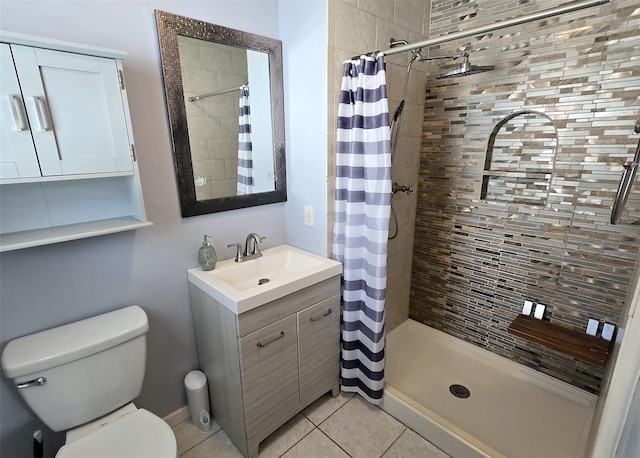 2189 Cedar Ave, Ronkonkoma, NY 11779 - bathroom featuring vanity, a shower stall, and tile patterned flooring