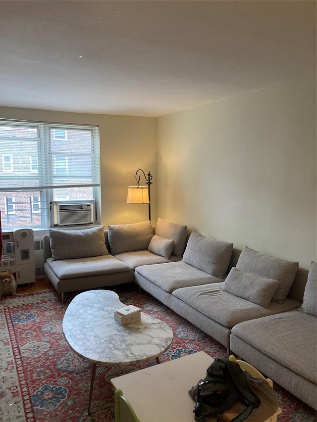 105-24 67th Ave Unit 4A, Forest Hills, NY 11375 - living area with cooling unit and radiator