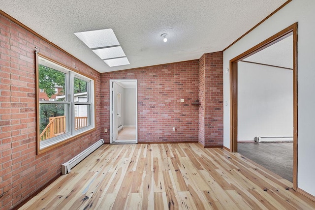 14 Cooper Dr, Nanuet, NY 10954 - unfurnished sunroom with a skylight and a baseboard heating unit