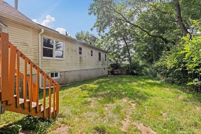 14 Cooper Dr, Nanuet, NY 10954 - view of grassy yard with stairs