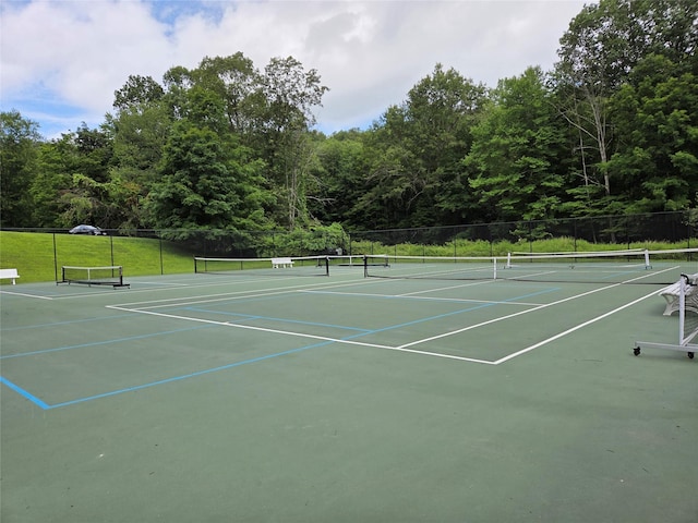 69 Mitchell Rd, Somers, NY 10589 - view of tennis court with community basketball court