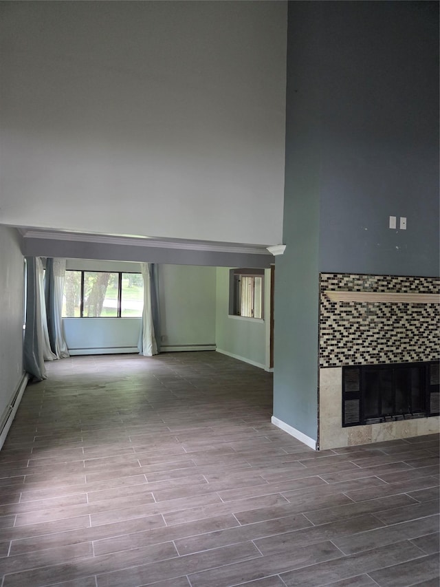 69 Mitchell Rd, Somers, NY 10589 - hallway featuring a towering ceiling and wood finished floors