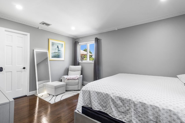 184 Overlook Dr, East Islip, NY 11730 - bedroom featuring wood finished floors, crown molding, and recessed lighting