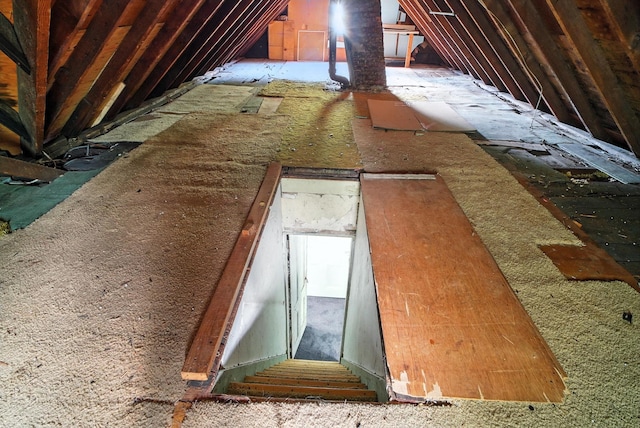 14 Washington Ave, Port Jervis, NY 12771 - view of unfinished attic