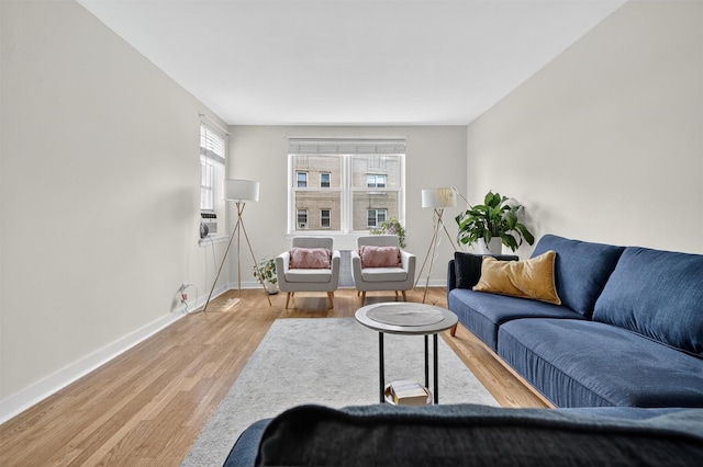 4295 Webster Ave Unit 5J, Bronx, NY 10470 - living area featuring baseboards and light wood-type flooring