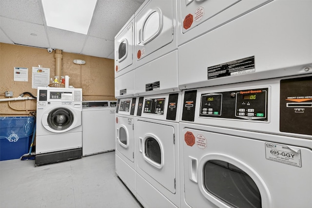 4295 Webster Ave Unit 5J, Bronx, NY 10470 - community laundry with stacked washer and clothes dryer and separate washer and dryer