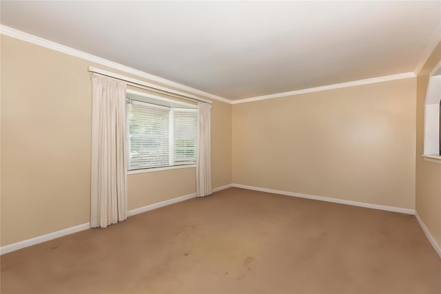 1191 E 3rd Ave, Bay Shore, NY 11706 - empty room featuring light colored carpet and ornamental molding