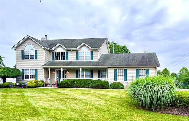 1002 Forest Gln, New Windsor, NY 12553 - traditional home with a front yard and covered porch