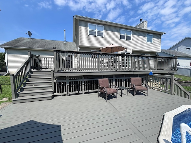1002 Forest Gln, New Windsor, NY 12553 - deck featuring stairs