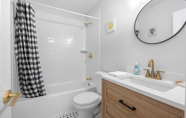 164 Maple Rd, Wading River, NY 11792 - bathroom featuring shower / bath combination with curtain and vanity