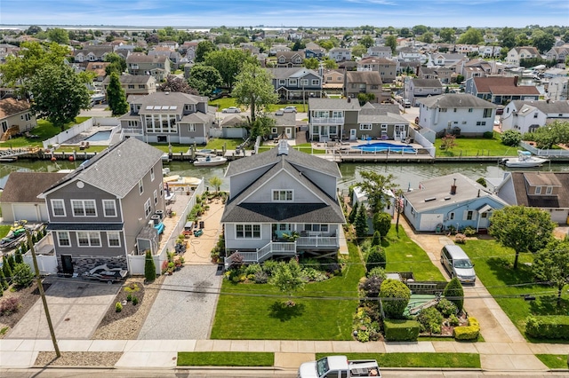 10 Garfield Pl, Massapequa, NY 11758 - aerial view of residential area featuring a nearby body of water
