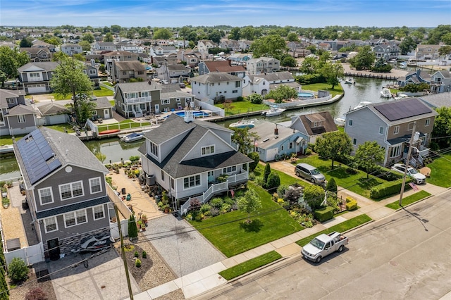 10 Garfield Pl, Massapequa, NY 11758 - aerial view of residential area featuring a nearby body of water