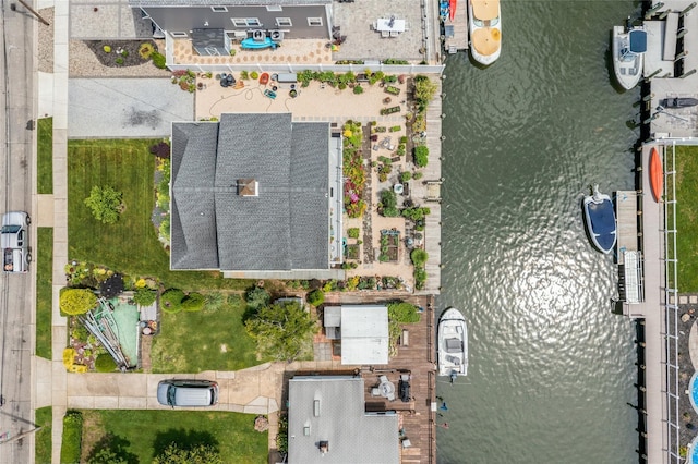 10 Garfield Pl, Massapequa, NY 11758 - aerial view of property and surrounding area with a large body of water