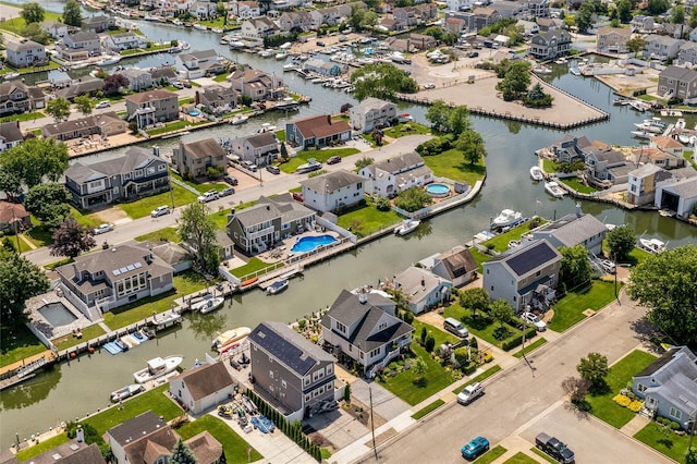 10 Garfield Pl, Massapequa, NY 11758 - aerial view of residential area with a large body of water
