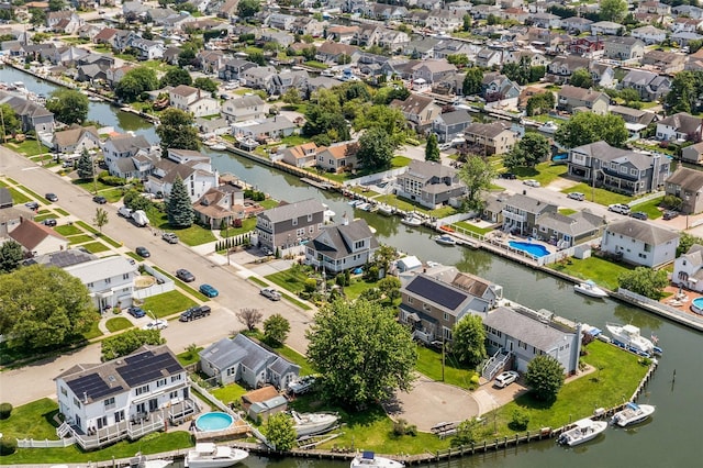 10 Garfield Pl, Massapequa, NY 11758 - aerial perspective of suburban area with a large body of water