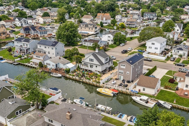 10 Garfield Pl, Massapequa, NY 11758 - aerial view of residential area with a large body of water