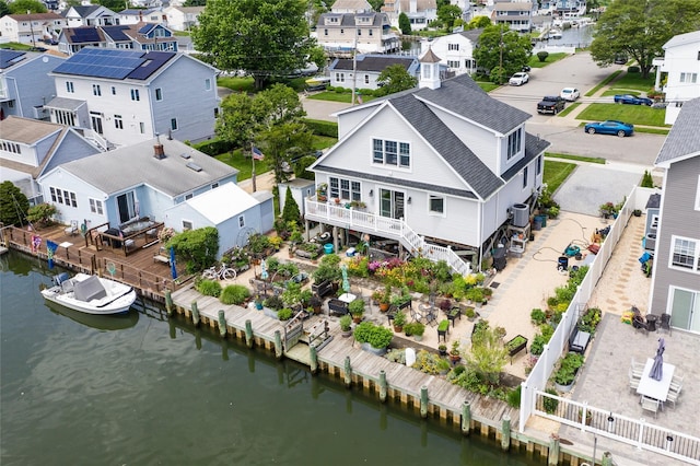 10 Garfield Pl, Massapequa, NY 11758 - aerial view of residential area featuring a nearby body of water
