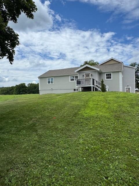 2117 Rte 82, Lagrangeville, NY 12540 - rear view of property featuring a yard and a deck