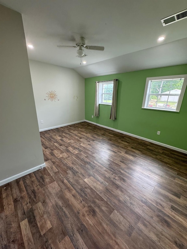 2117 Rte 82, Lagrangeville, NY 12540 - unfurnished room featuring ceiling fan, dark wood-type flooring, and recessed lighting