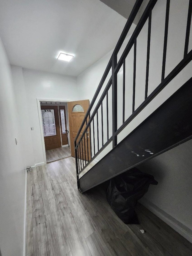 167 Euclid Ave, Brooklyn, NY 11208 - entrance foyer with wood finished floors and stairs