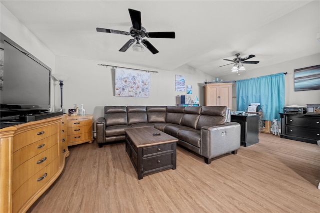 24 Border Ln, Levittown, NY 11756 - living area featuring a ceiling fan and light wood-style flooring